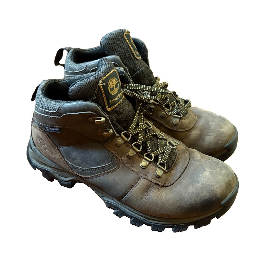 TIMBERLAND 2730R Mens Size 10 Mt Maddsen Waterproof Hiking Boot Brown preowned